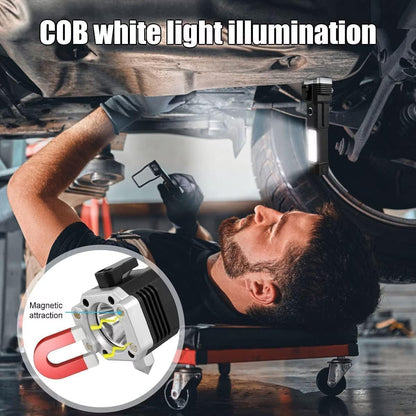Rechargeable Torch Flashlight,Long Distance Beam Range Car Rescue Torch