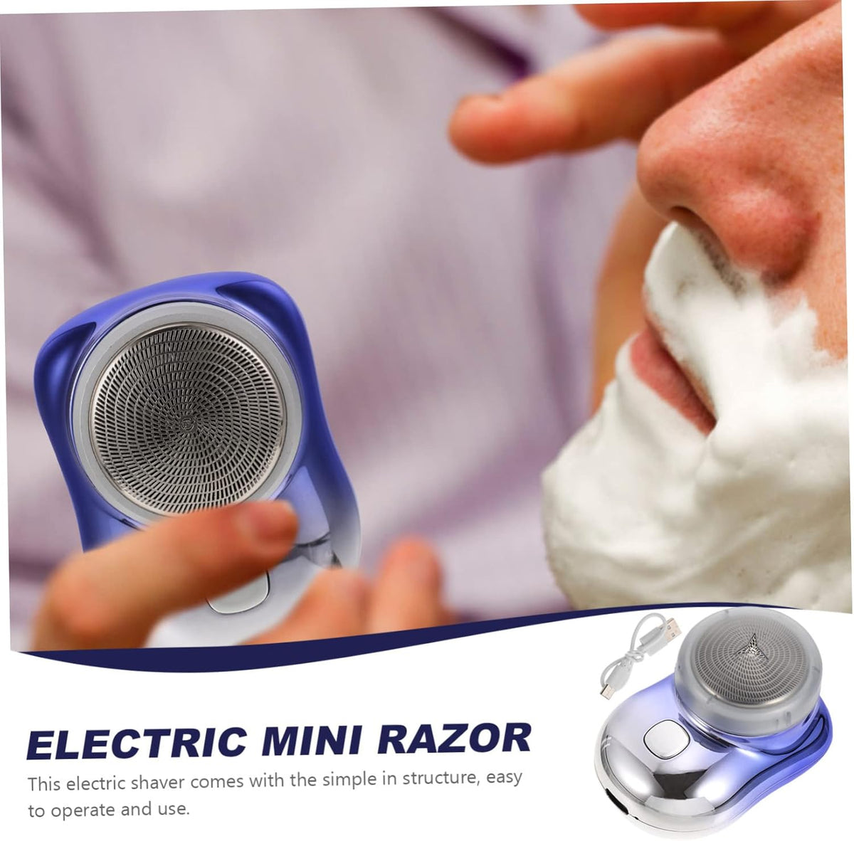 Elecrtic Razor Gif Mini Electric Shaver for Man, Portable Shaving Machine for Man, Pocket ...