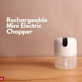 Rechargeable Chopper for Kitchen Use with Stainless Steel Blades, One-Touch Operation.