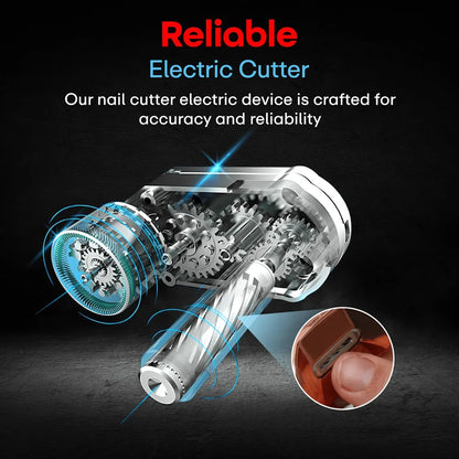 Nail Clipper for Adults & Kids – Rechargeable, Safe & Painless Nail Trimmer With LED Light.